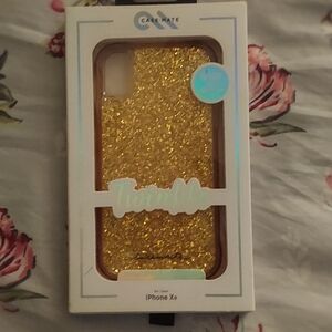 Case-Mate Gold Glitter iPhone XR Case